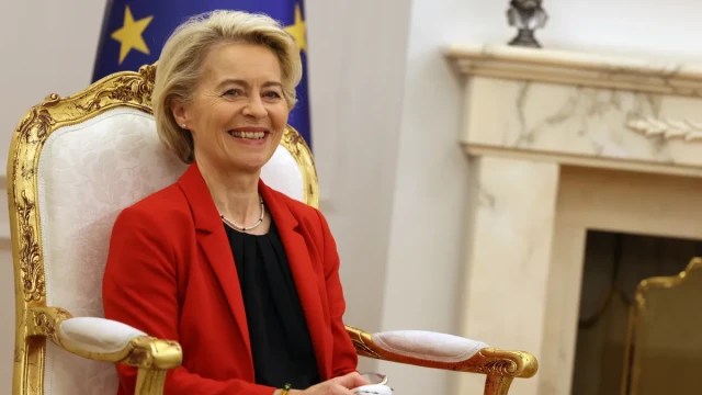 EU leaders representing the bloc's three main political groups agreed to back current European Commission President Ursula von der Leyen for a second term 25 06 2024